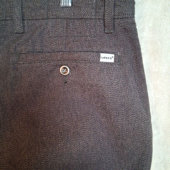 Levis XX Chino Joggers 36x30 Gomashio Salt Y Pepper Inseam 27 Herringbone - Picture 9 of 10